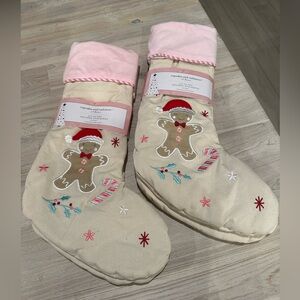 Cupcakes and Cashmere Two Sets of Christmas Gingerbread Stockings